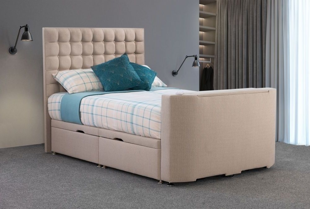 Product photograph of Sweet Dreams Vision Classic Fabric Tv Bed from Choice Furniture Superstore.