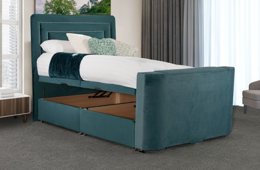 Product photograph of Sweet Dreams Vision Debut Fabric Tv Bed from Choice Furniture Superstore.