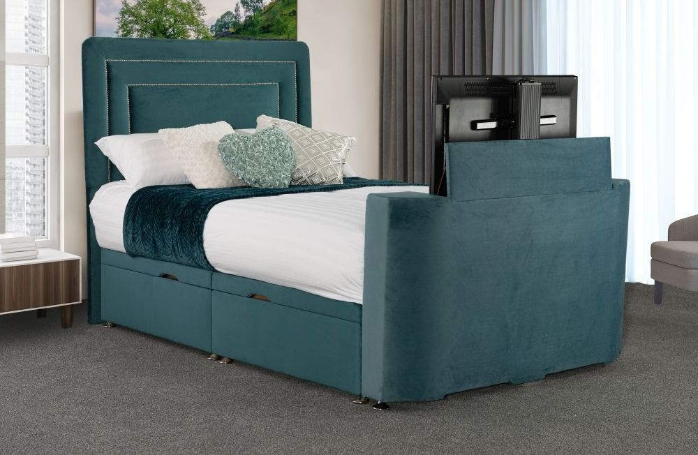 Product photograph of Sweet Dreams Vision Debut Fabric Tv Bed from Choice Furniture Superstore.
