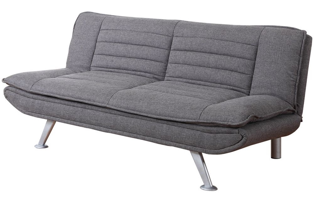 Product photograph of Texas Grey Fabric Sofabed from Choice Furniture Superstore.