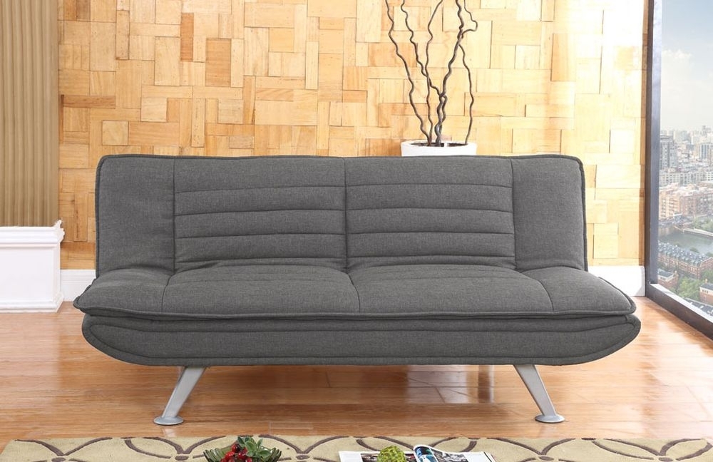Product photograph of Texas Grey Fabric Sofabed from Choice Furniture Superstore.