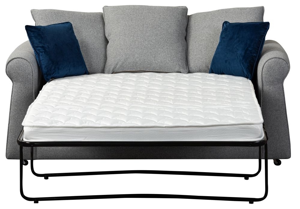 Product photograph of Alton Silver Fabric Sofabed - Comes In Charcoal Denim Oatmeal Options from Choice Furniture Superstore.