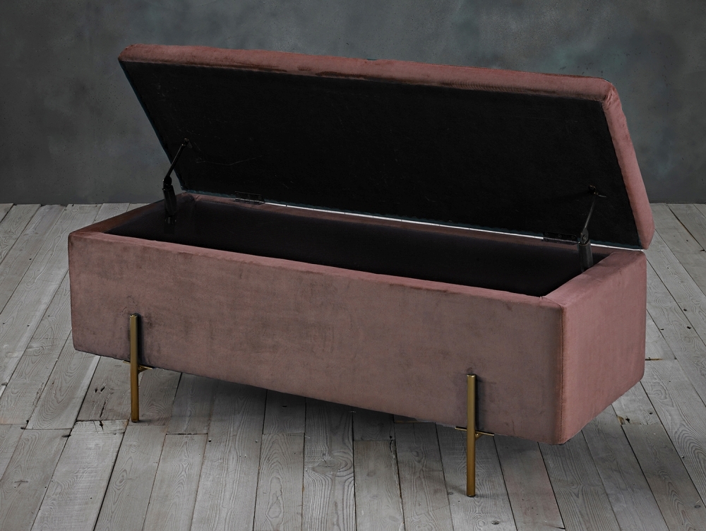 Product photograph of Lola Fabric Ottoman Bench from Choice Furniture Superstore.