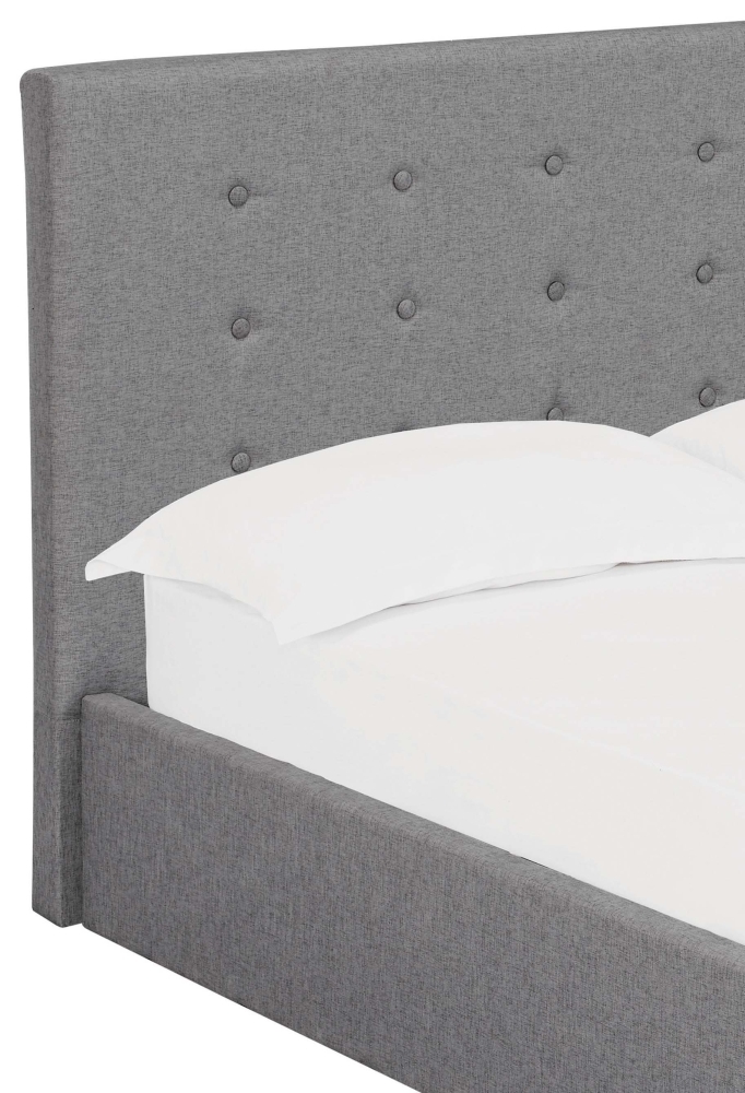 Product photograph of Lucca Soft Grey Upholstered Bed from Choice Furniture Superstore.