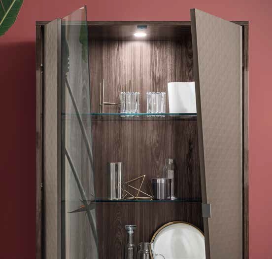 Product photograph of Alf Italia Frida 2 Door Curio Cabinet from Choice Furniture Superstore.