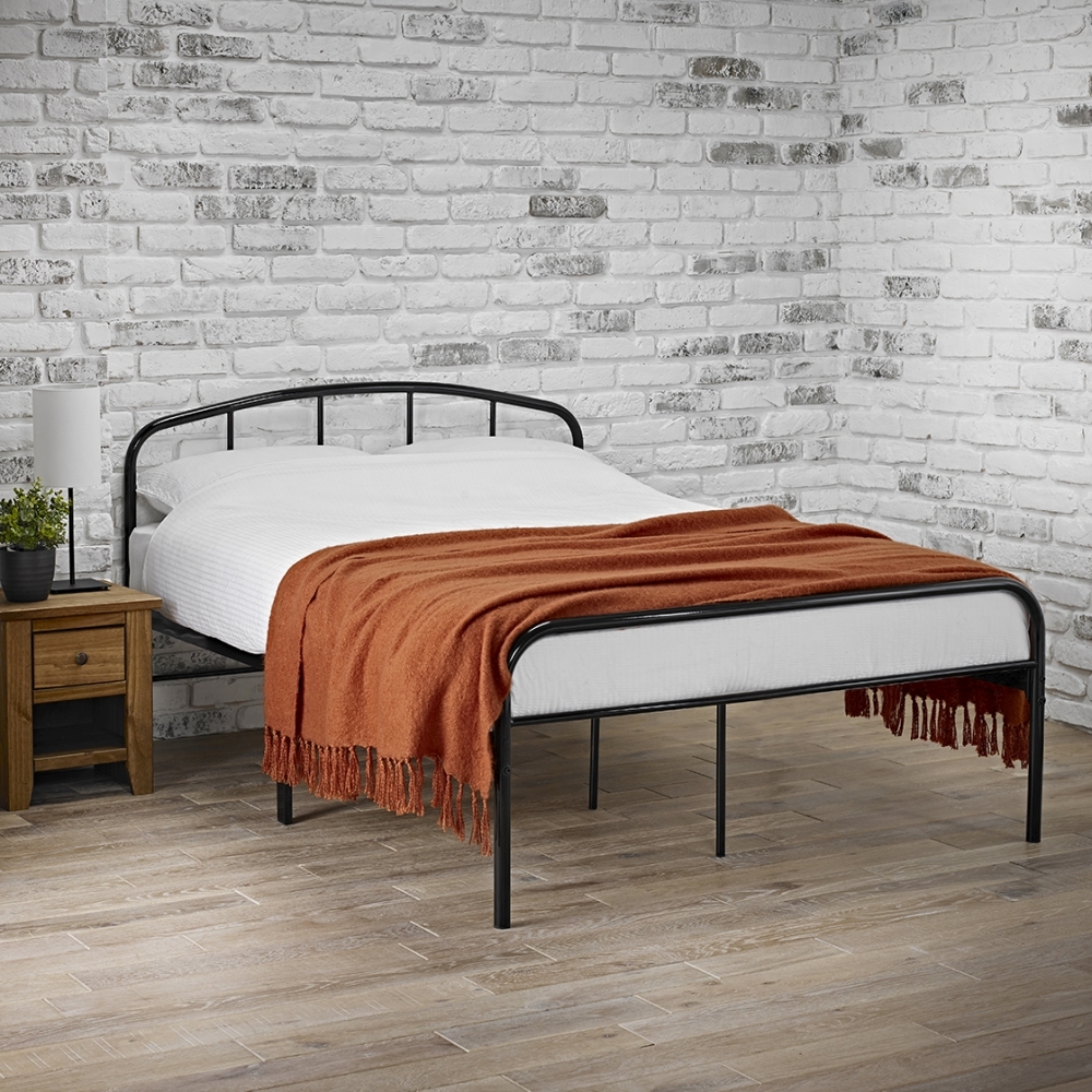 Product photograph of Milton Black Contemporary Bed from Choice Furniture Superstore.