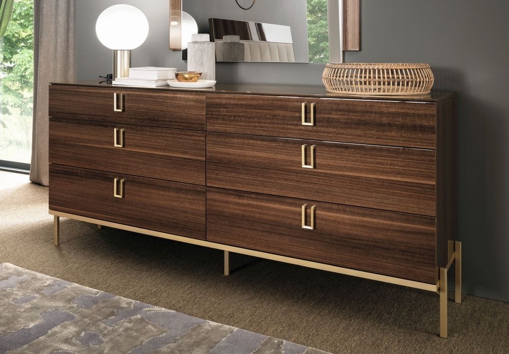 Product photograph of Alf Italia Mid Century 6 Drawer Dresser from Choice Furniture Superstore.