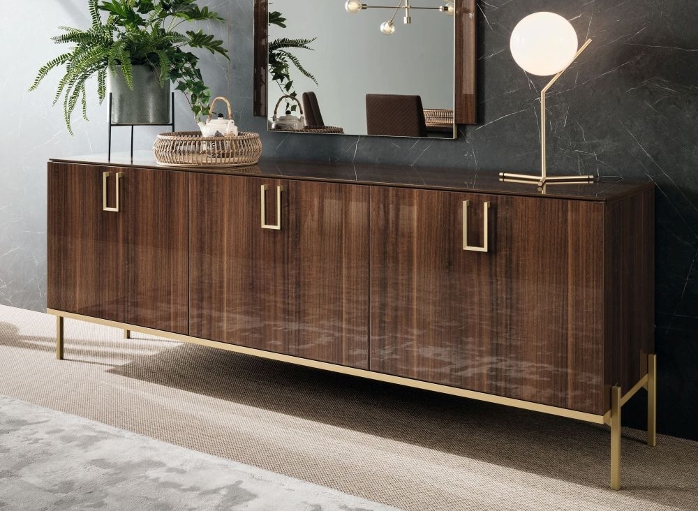 Product photograph of Alf Italia Mid Century 3 Door Buffet Large Sideboard from Choice Furniture Superstore.