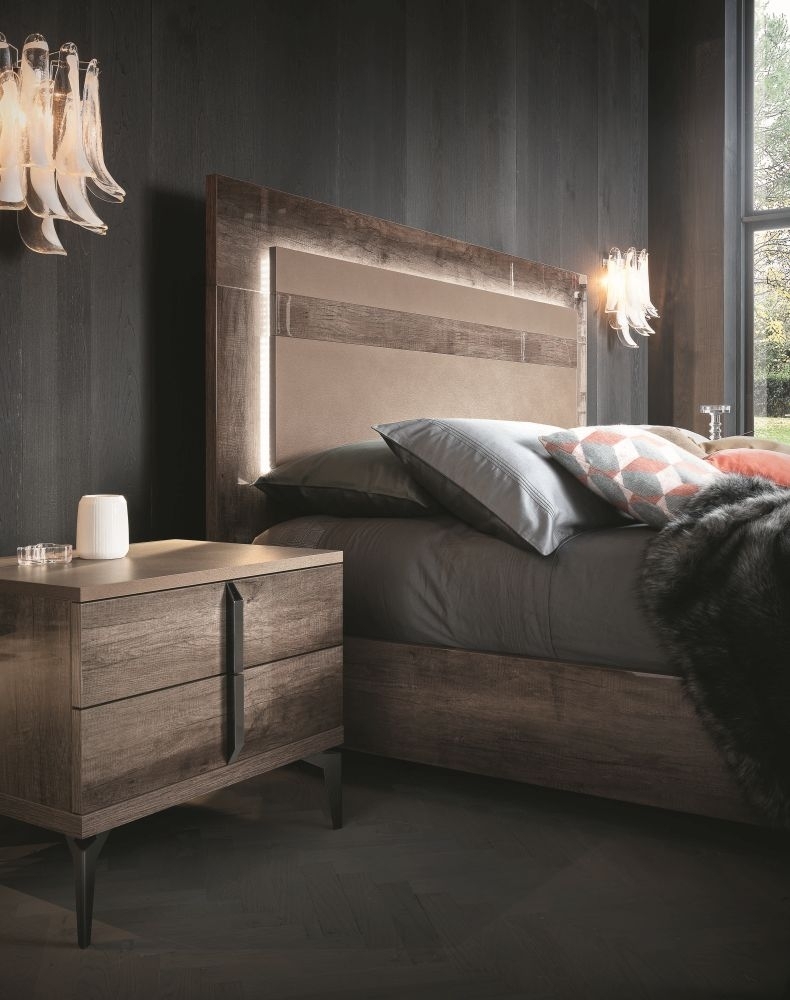 Product photograph of Alf Italia Matera Wood Grain Bed - Sizes Available from Choice Furniture Superstore.