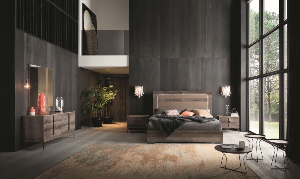 Product photograph of Alf Italia Matera Wood Grain Bed - Sizes Available from Choice Furniture Superstore.