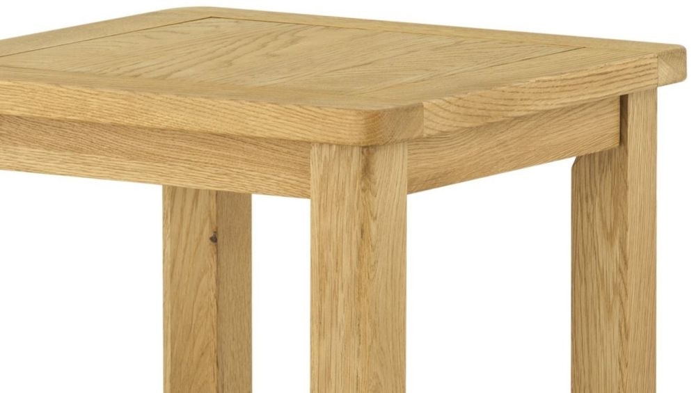 Product photograph of Portland Lamp Table - Comes In Oak And Stone Painted from Choice Furniture Superstore.
