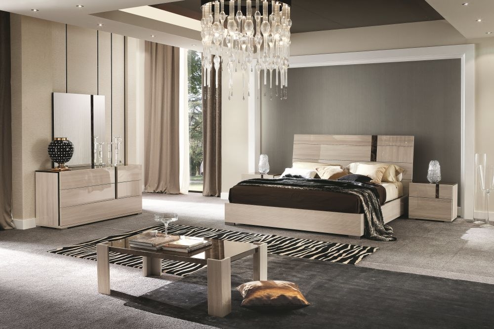 Product photograph of Alf Italia Teodora Cream Gloss 5 Drawer Wide Dresser from Choice Furniture Superstore.