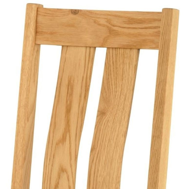 Product photograph of Portland Oak Dining Chair Sold In Pairs from Choice Furniture Superstore.