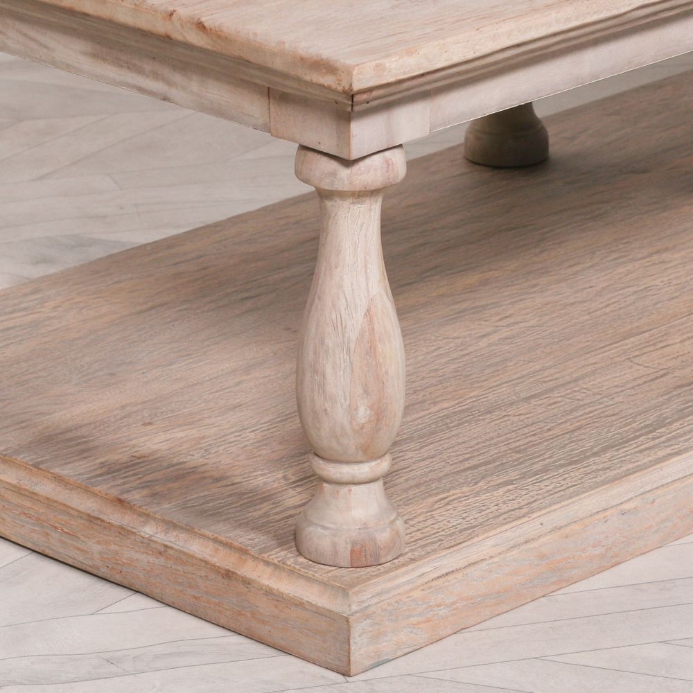 Product photograph of Rustic Column Coffee Table from Choice Furniture Superstore.