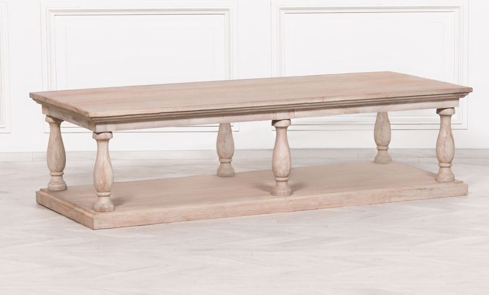 Product photograph of Rustic Column Coffee Table from Choice Furniture Superstore.