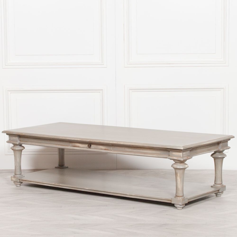 Product photograph of Distressed Mahogany Coffee Table from Choice Furniture Superstore.
