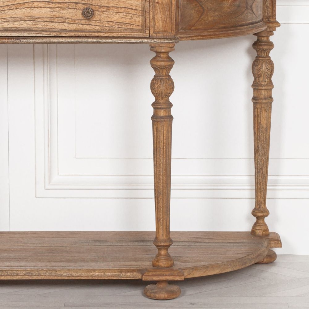 Product photograph of Rustic Wooden 1 Drawer Console Table from Choice Furniture Superstore.