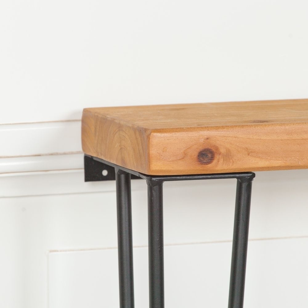 Product photograph of Rustic Large Console Table With Hairpin Legs from Choice Furniture Superstore.