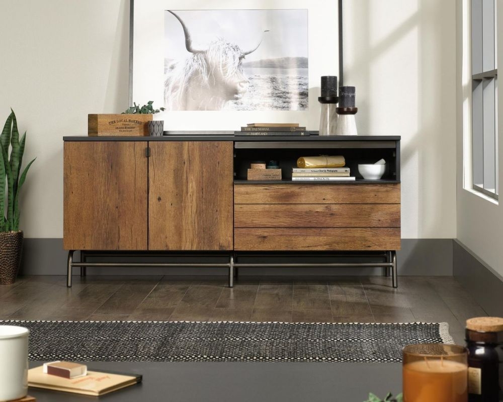 Product photograph of Teknik Boulevard Cafe Industrial Tv Stand Credenza from Choice Furniture Superstore.