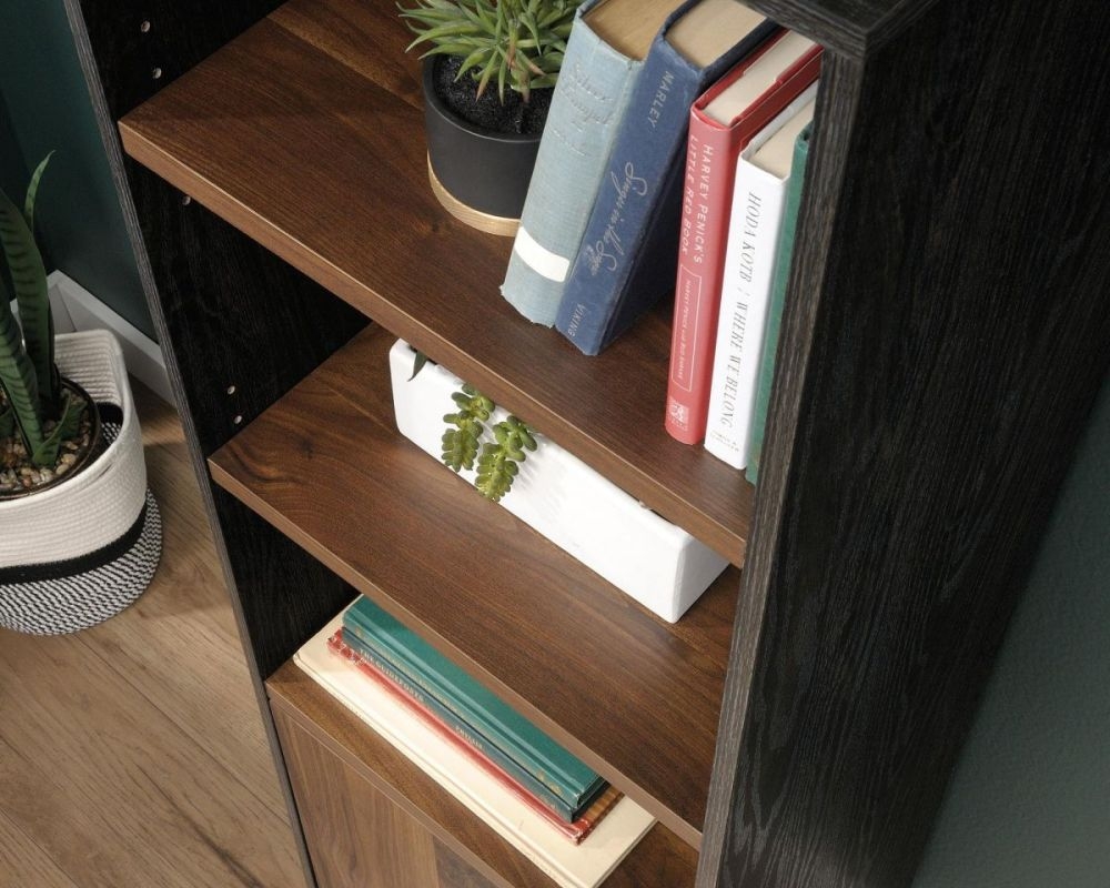 Product photograph of Teknik Canyon Lane Walnut Bookcase from Choice Furniture Superstore.