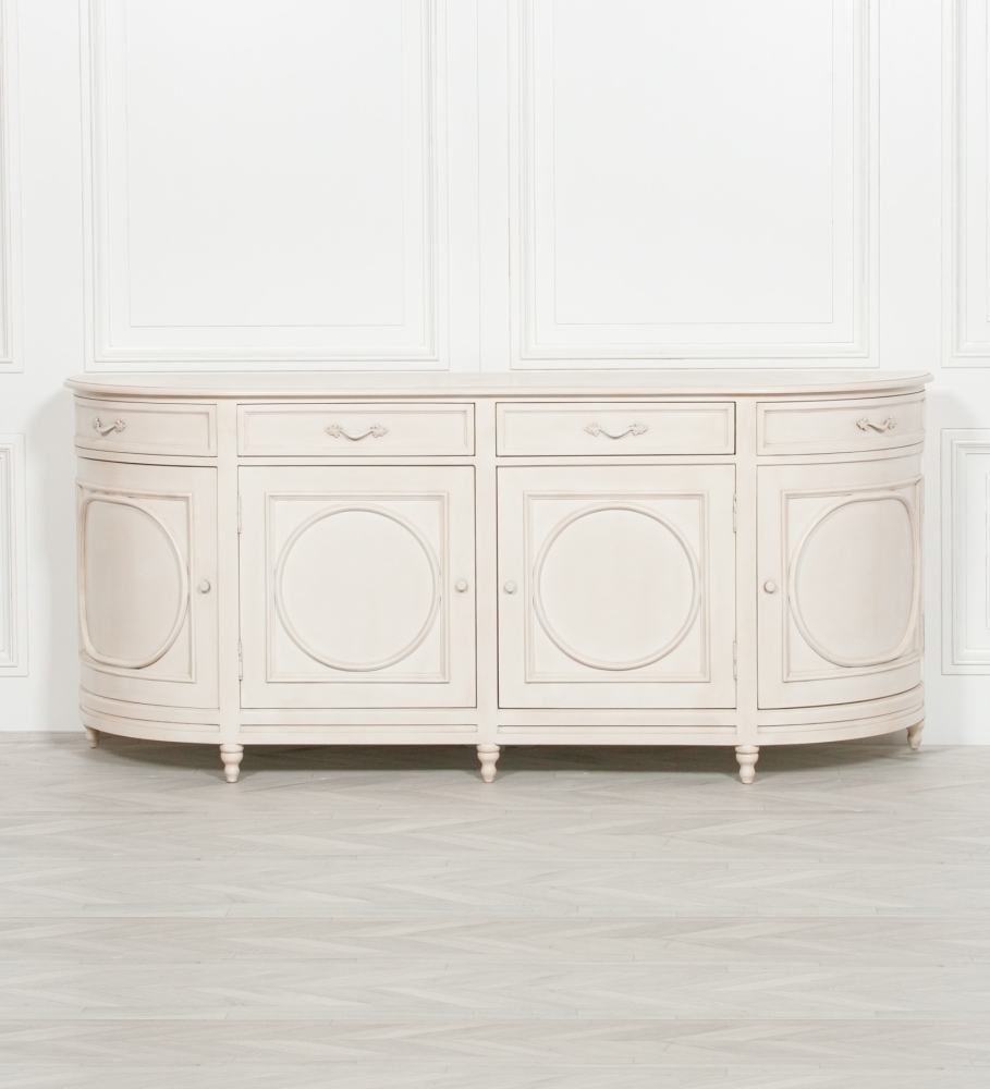 Product photograph of French Style Corley 4 Door Ivory Sideboard from Choice Furniture Superstore.