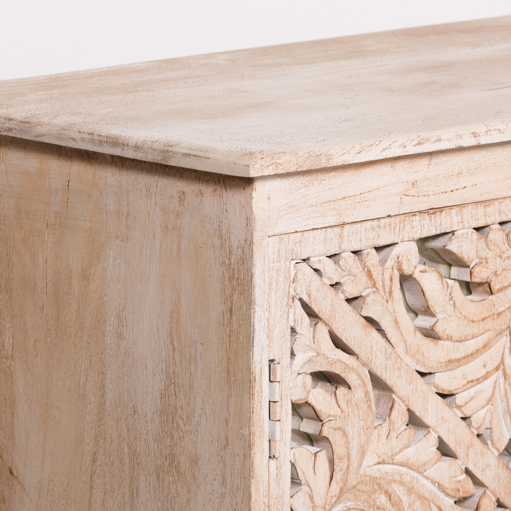 Product photograph of Ornate Wooden Carved 4 Door Sideboard from Choice Furniture Superstore.
