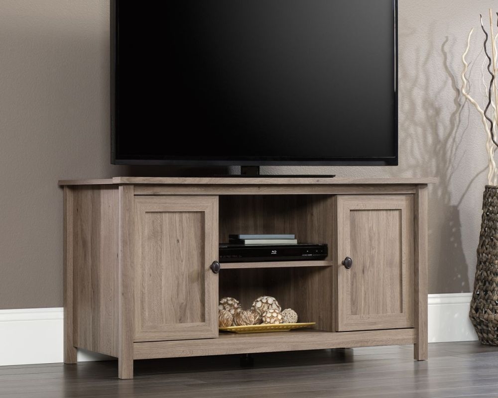 Product photograph of Teknik Barrister Home Salt Oak Low Tv Stand from Choice Furniture Superstore.