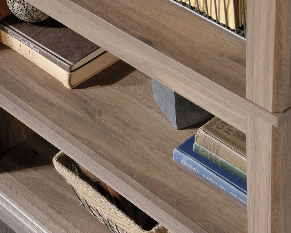 Product photograph of Teknik Barrister Home Salt Oak Tall Bookcase from Choice Furniture Superstore.