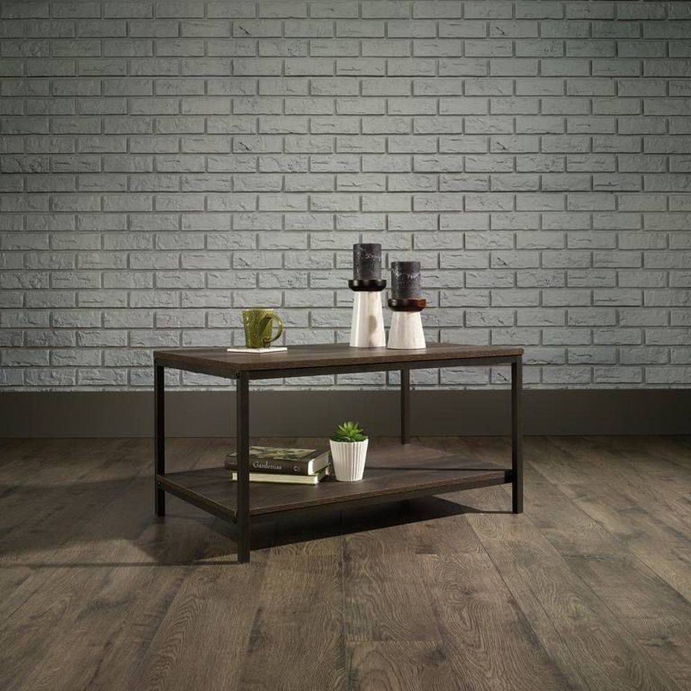 Product photograph of Teknik Industrial Style Smoked Oak Coffee Table from Choice Furniture Superstore.