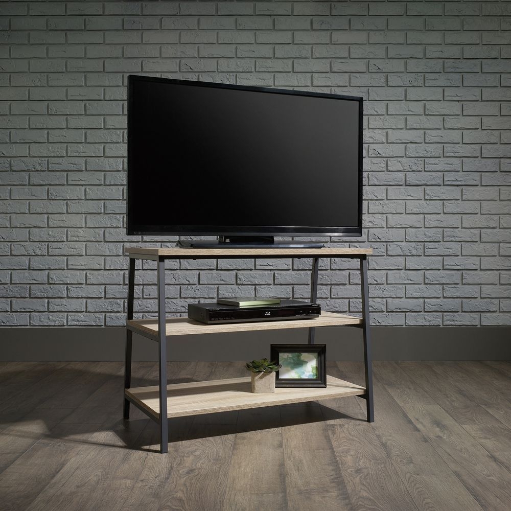 Product photograph of Teknik Industrial Style Charter Oak Tv Stand from Choice Furniture Superstore.