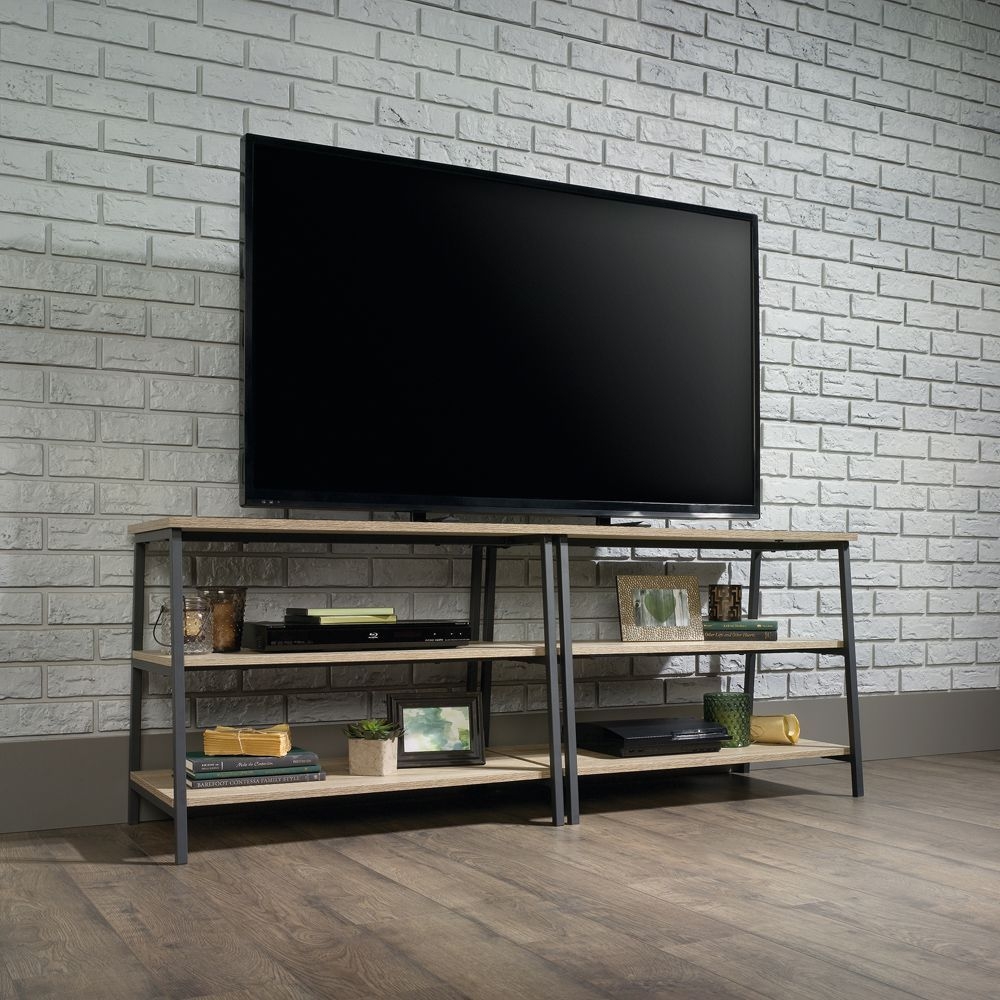 Product photograph of Teknik Industrial Style Charter Oak Tv Stand from Choice Furniture Superstore.