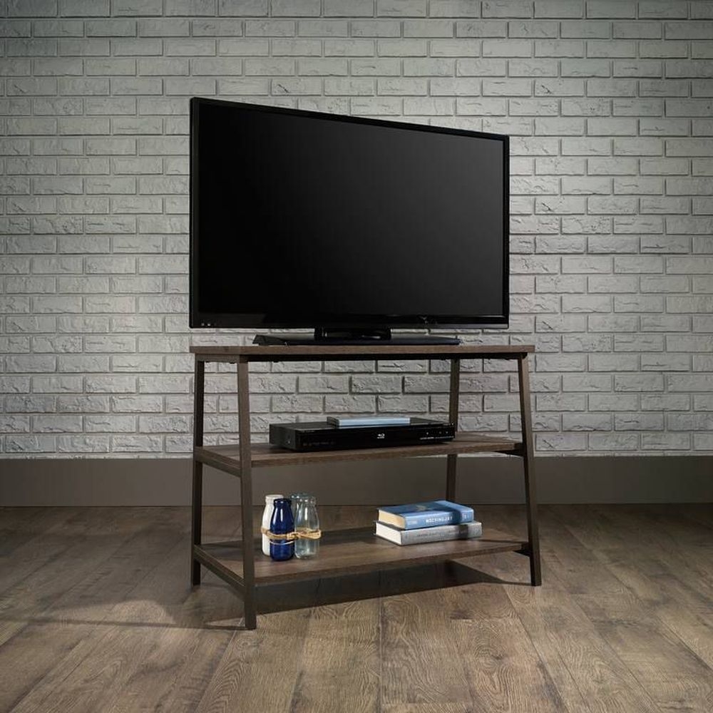 Product photograph of Teknik Industrial Style Smoked Oak Tv Stand from Choice Furniture Superstore.