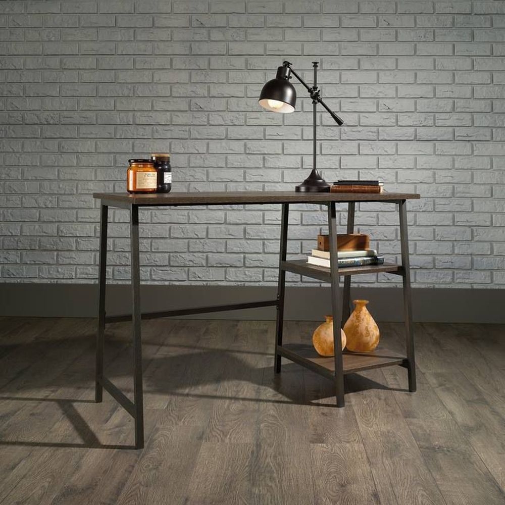 Product photograph of Teknik Industrial Style Smoked Oak Desk from Choice Furniture Superstore.