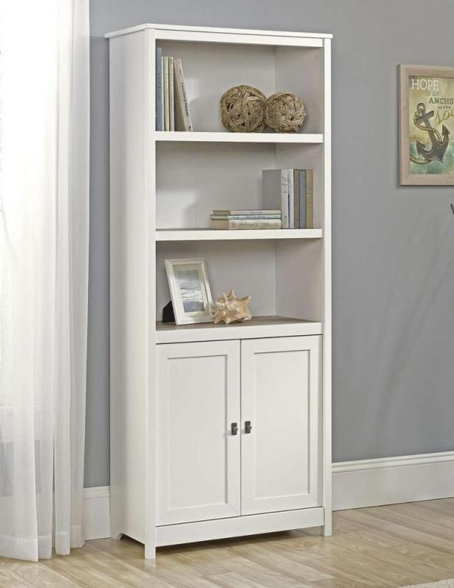 Product photograph of Teknik Shaker Style Soft White Bookcase from Choice Furniture Superstore.