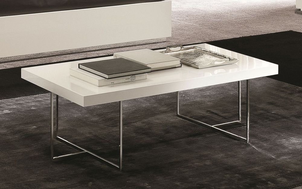 Product photograph of Alf Italia Canova White High Gloss Coffee Table from Choice Furniture Superstore.