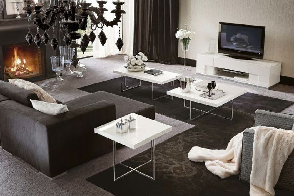 Product photograph of Alf Italia Canova White High Gloss Coffee Table from Choice Furniture Superstore.
