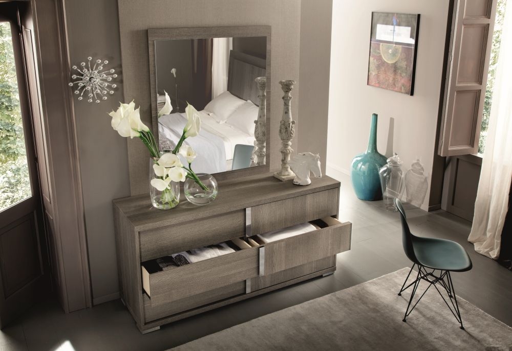 Product photograph of Tivoli Grey Wooden Wide Dresser from Choice Furniture Superstore.