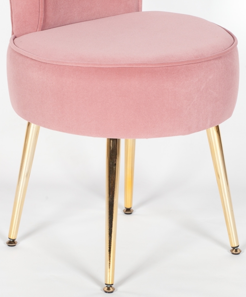 Product photograph of Pink Velvet Bedroom Chair from Choice Furniture Superstore.