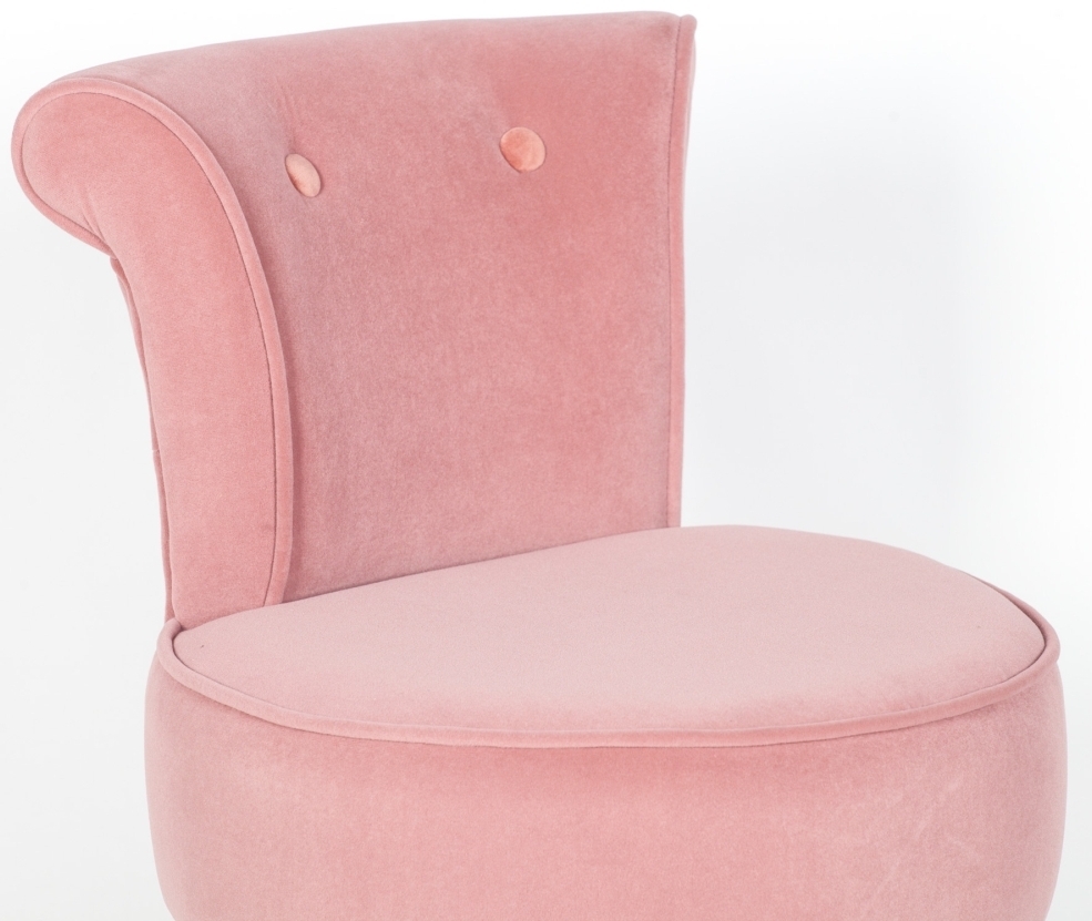 Product photograph of Pink Velvet Bedroom Chair from Choice Furniture Superstore.