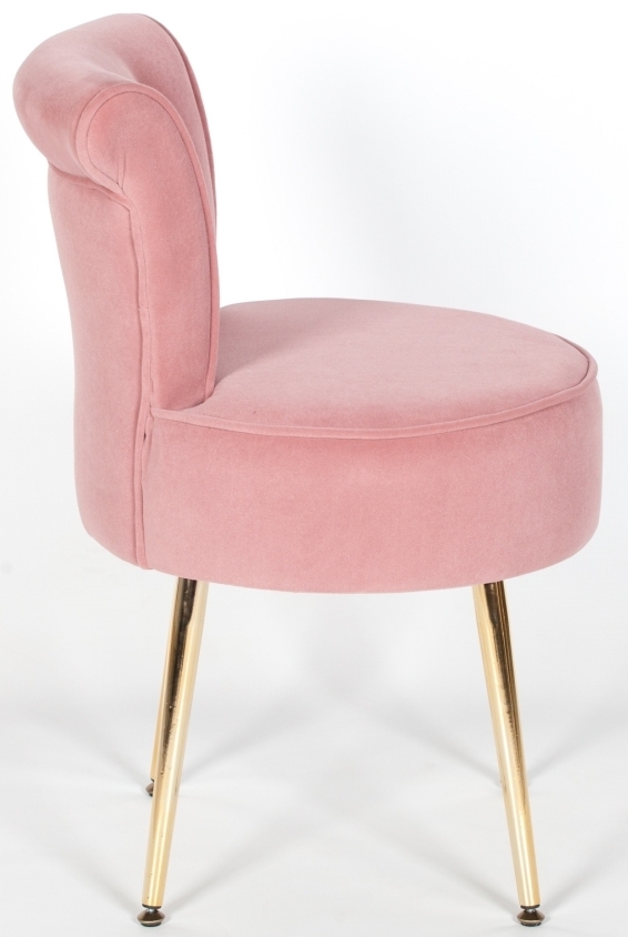 Product photograph of Pink Velvet Bedroom Chair from Choice Furniture Superstore.