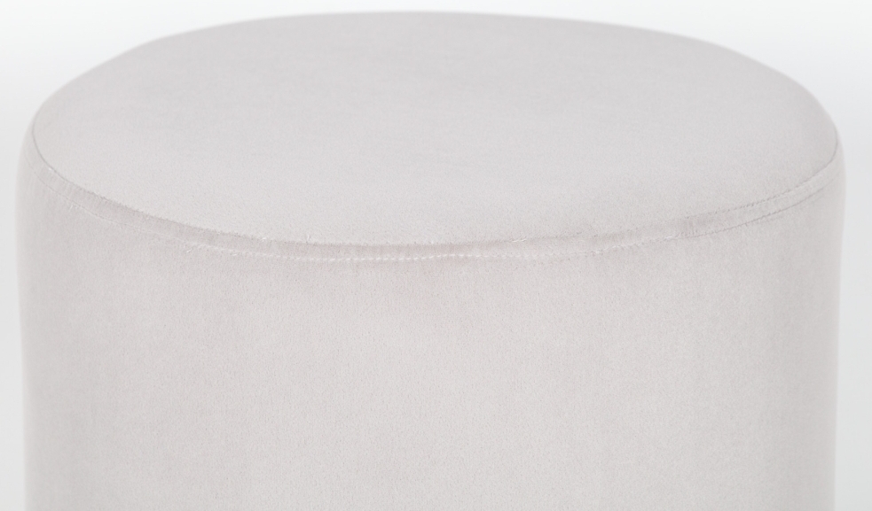 Product photograph of Grey Velvet Round Stool from Choice Furniture Superstore.