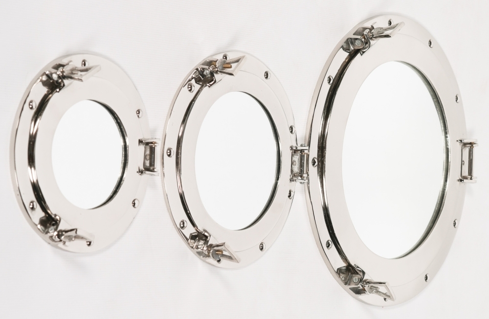 Product photograph of Port Hole Large Round Mirror - 43 5cm X 43 5cm from Choice Furniture Superstore.