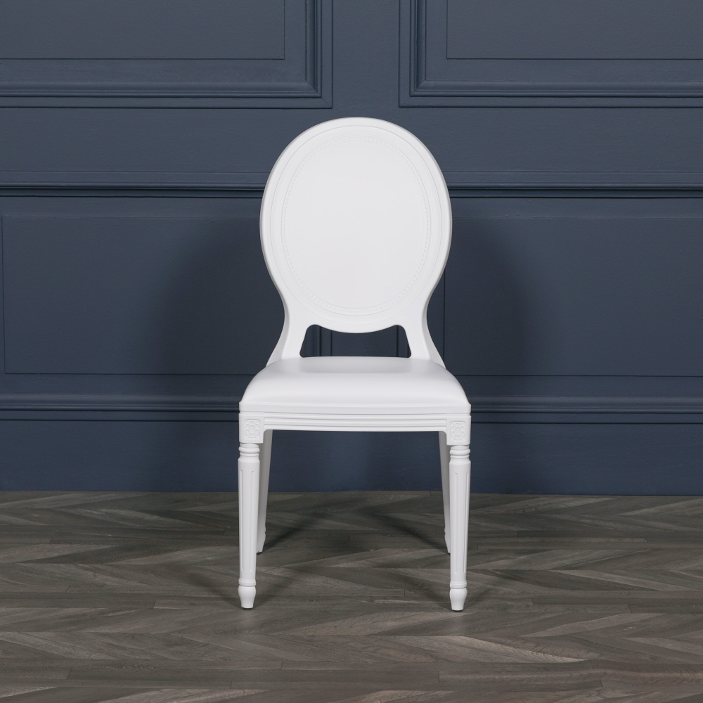 Product photograph of Natoma White Dining Chair Sold In Pairs from Choice Furniture Superstore.