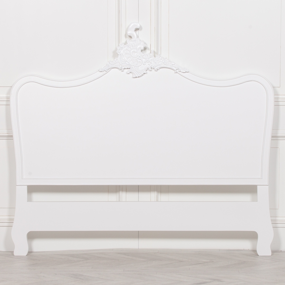 Product photograph of French Style White Headboard from Choice Furniture Superstore.