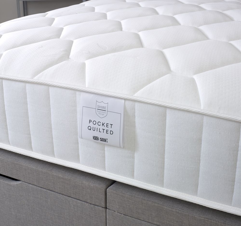 Product photograph of Essentials Pocket Quilted 1000 Mattress from Choice Furniture Superstore.