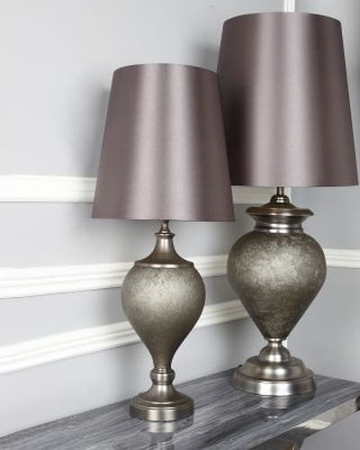 Product photograph of Black Matte Table Lamp With Gunmetal Shade from Choice Furniture Superstore.