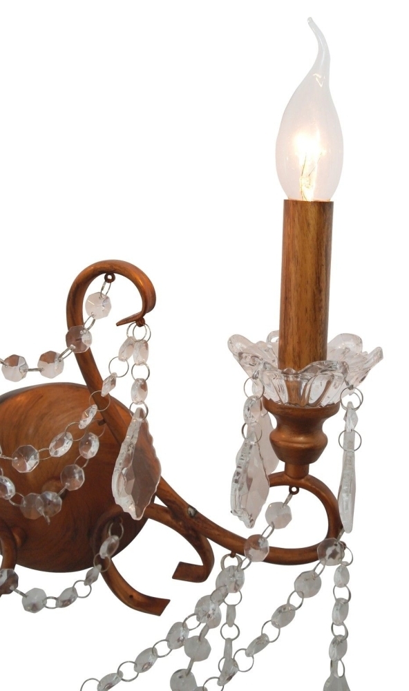 Product photograph of Antique 2 Branch Cut Glass Chandelier Wall Light from Choice Furniture Superstore.