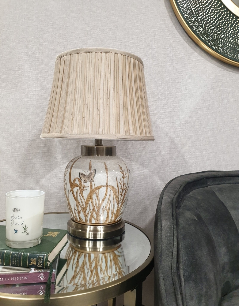 Product photograph of Mindy Brownes Chloe Antique Brass Floral Table Lamp Set Of 2 from Choice Furniture Superstore.