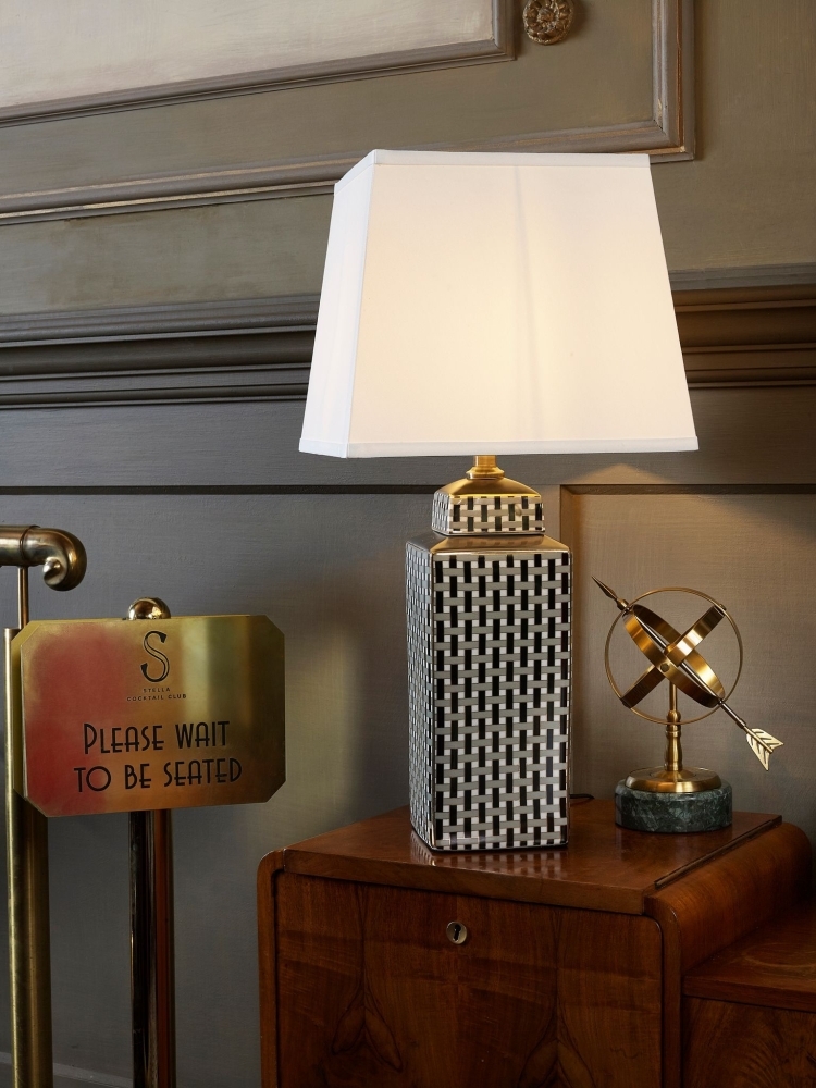 Product photograph of Mindy Brownes Paris Gold Ceramic Table Lamp from Choice Furniture Superstore.