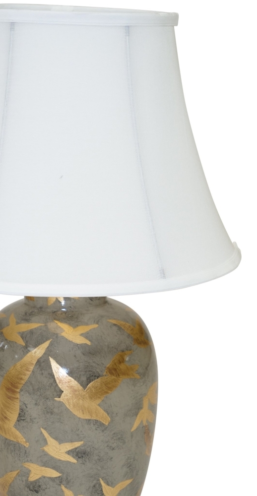 Product photograph of Mindy Brownes Ashford Charcoal Grey Ceramic Table Lamp from Choice Furniture Superstore.